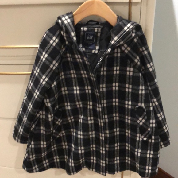 GAP black white coat size 4 4t - Picture 2 of 4